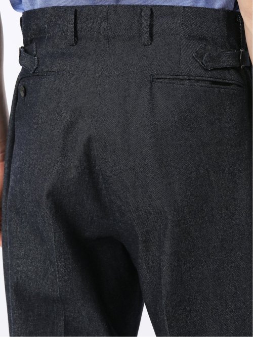 カイハラ デニム ツータック トラウザーパンツ(セットアップ可能)