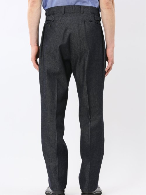 カイハラ デニム ツータック トラウザーパンツ(セットアップ可能)