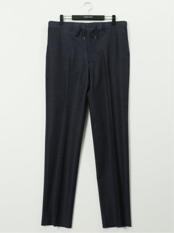 【大きいサイズ】グランバック/GRAND-BACK ストレッチジャージ デニム調 ノータックスラックス(セットアップ可能)