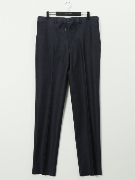 【大きいサイズ】グランバック/GRAND-BACK ストレッチジャージ デニム調 ノータックスラックス(セットアップ可能)