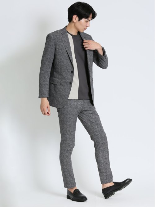 クールドッツ ストレッチ スリムフィット ノータックパンツ(セットアップ可能)