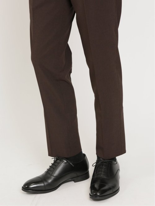 ウールライク ストレッチ スリムフィット ノータックパンツ(セットアップ可能)