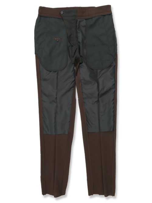 ウールライク ストレッチ スリムフィット ノータックパンツ(セットアップ可能)