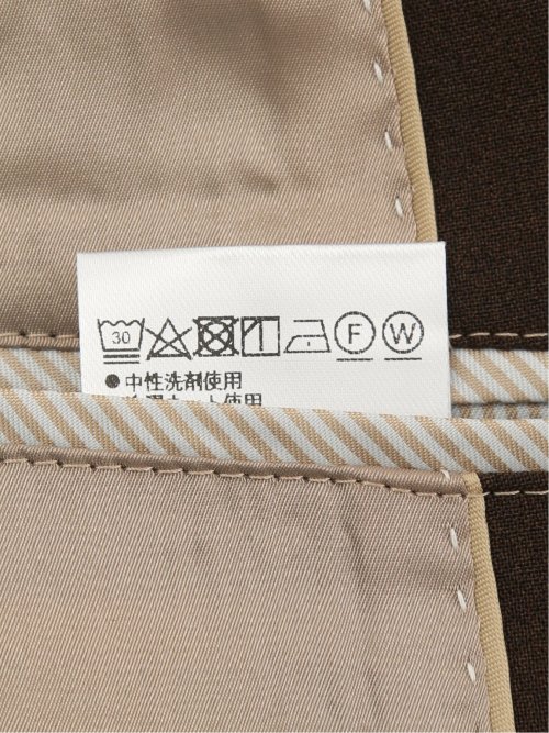 ウールライク ストレッチ スリムフィット ノータックパンツ(セットアップ可能)