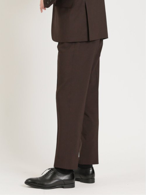 ウールライク ストレッチ スリムフィット ノータックパンツ(セットアップ可能)