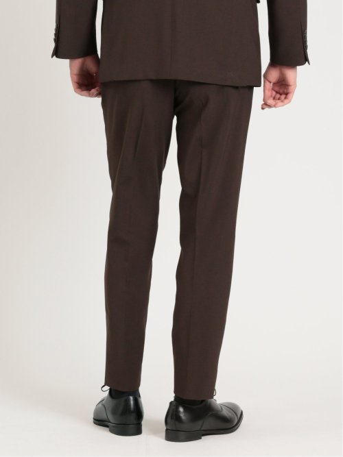 ウールライク ストレッチ スリムフィット ノータックパンツ(セットアップ可能)