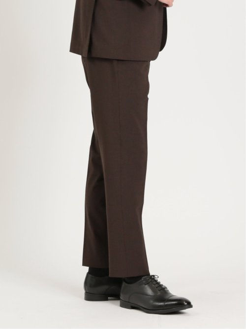 ウールライク ストレッチ スリムフィット ノータックパンツ(セットアップ可能)