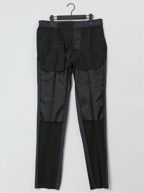 プリントポンチジャージ レギュラーフィット ノータックパンツ グレー(セットアップ可能)