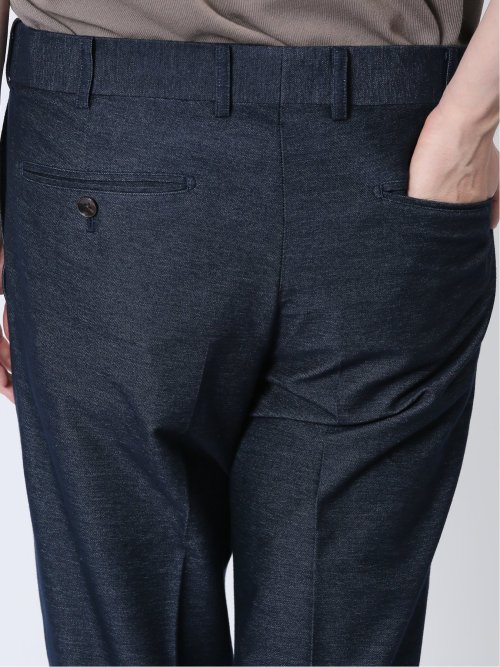 ストレッチ レギュラーフィット ノータックパンツ カルゼ(セットアップ可能)