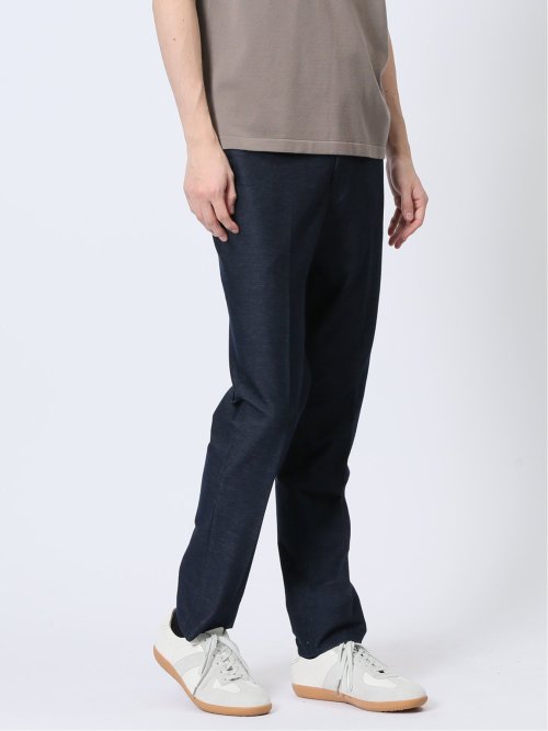 ストレッチ レギュラーフィット ノータックパンツ カルゼ(セットアップ可能)