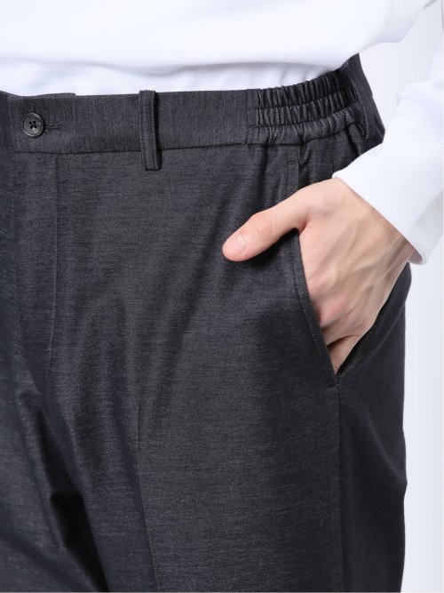 インディゴニット スリムフィット ノータックスラックス 紺(セットアップ可能)