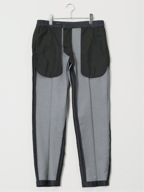 インディゴニット スリムフィット ノータックスラックス 紺(セットアップ可能)