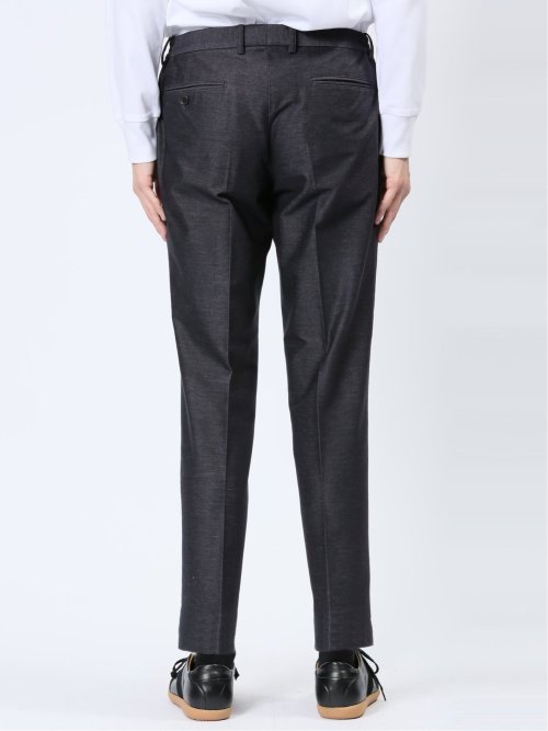 インディゴニット スリムフィット ノータックスラックス 紺(セットアップ可能)