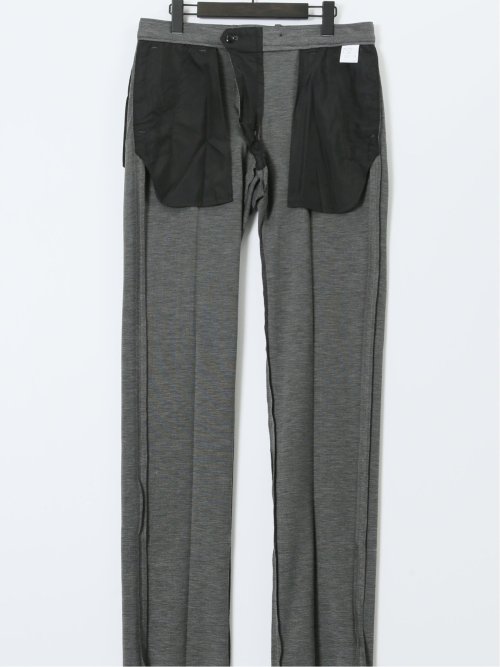 ストレッチウォッシャブル ニットジャガード ノータックスラックス