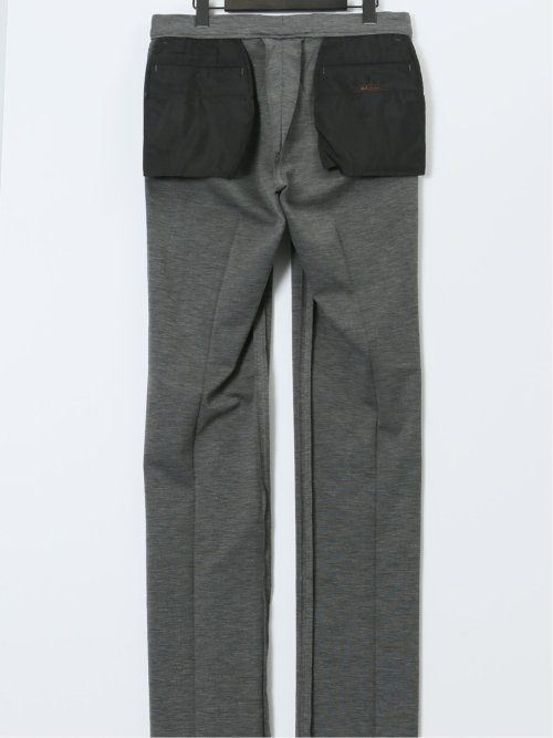 ストレッチウォッシャブル ニットジャガード ノータックスラックス