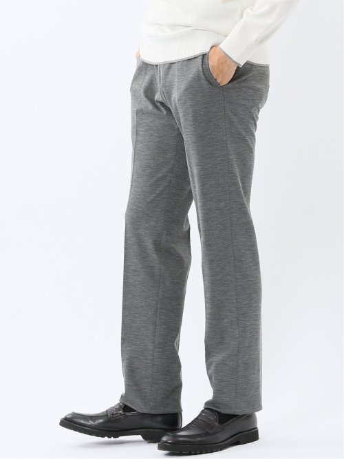 ストレッチウォッシャブル ニットジャガード ノータックスラックス