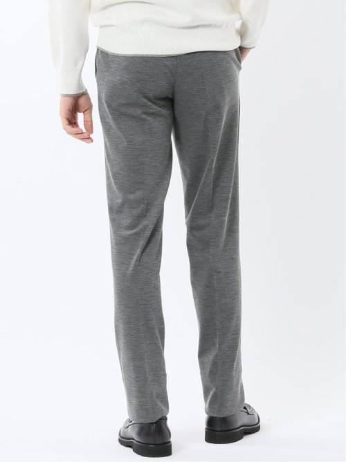 ストレッチウォッシャブル ニットジャガード ノータックスラックス