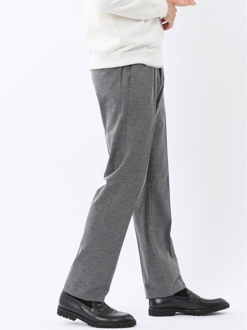 ストレッチウォッシャブル ニットジャガード ノータックスラックス