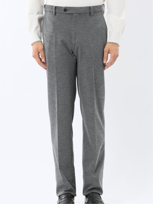 ストレッチウォッシャブル ニットジャガード ノータックスラックス