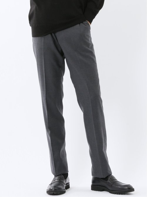 トラベスト/TRABEST スリムフィット ノータックスラックス ストライプ