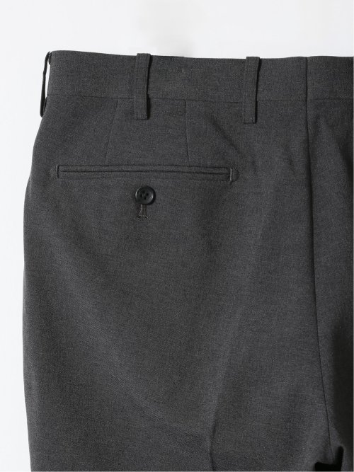 スラックス メンズ ビジネス パンツ ストレッチ 接触冷感 ウォッシャブル イージーケア スリム ノータック テーパード 無地