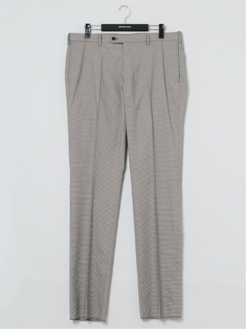 【大きいサイズ】グランバック/GRAND-BACK ストレッチ吸水速乾 ピンチェック ノータックパンツ