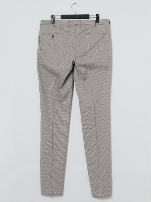 【大きいサイズ】グランバック/GRAND-BACK ストレッチ吸水速乾 ピンチェック ノータックパンツ