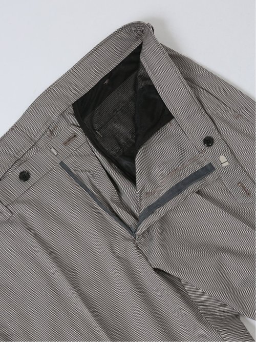 【大きいサイズ】グランバック/GRAND-BACK ストレッチ吸水速乾 ピンチェック ノータックパンツ