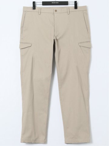 【大きいサイズ】グランバック/GRAND-BACK ピケストレッチ カーゴトラウザーパンツ