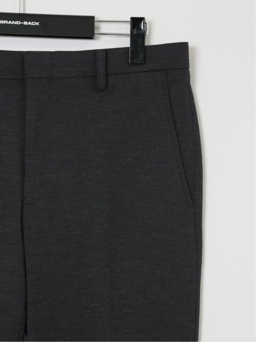 【大きいサイズ】グランバック/GRAND-BACK ウール混ニット ノータックパンツ