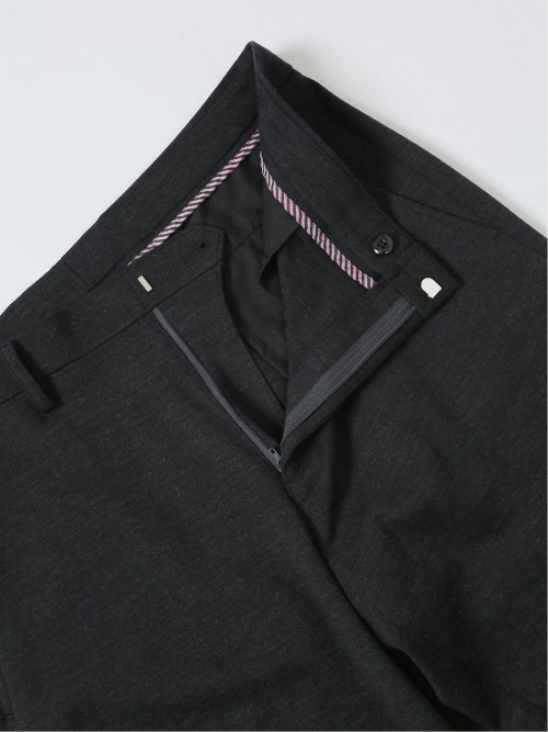 【大きいサイズ】グランバック/GRAND-BACK ウール混ニット ノータックパンツ