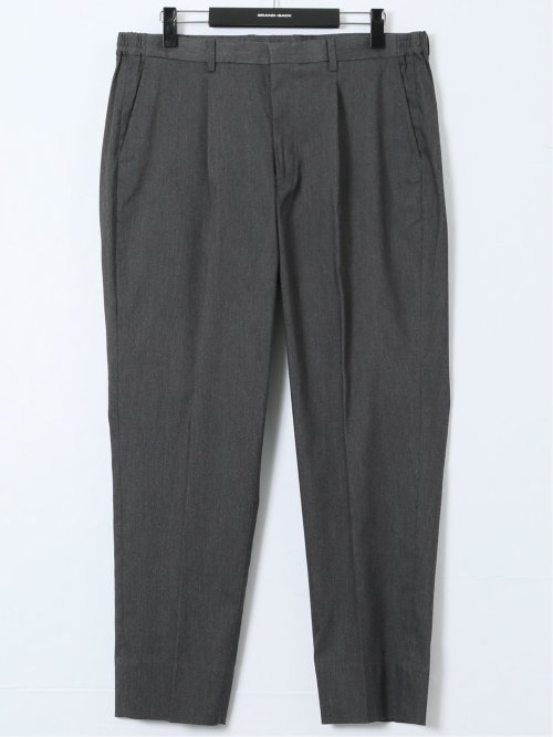 【大きいサイズ】グランバック/GRAND-BACK ストレッチ デニム調 ワンタックスラックス