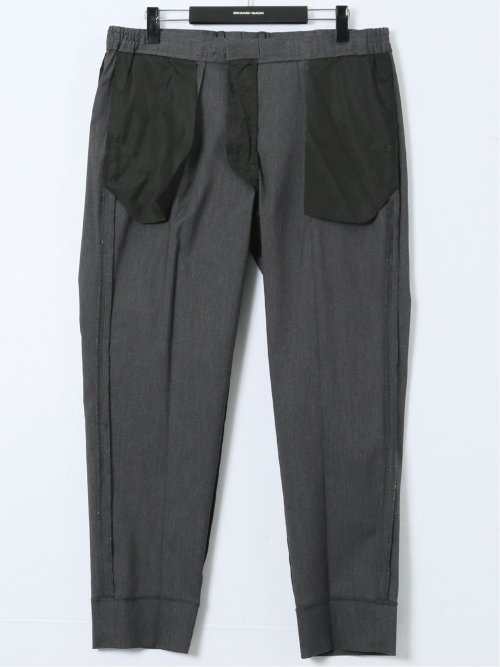 【大きいサイズ】グランバック/GRAND-BACK ストレッチ デニム調 ワンタックスラックス