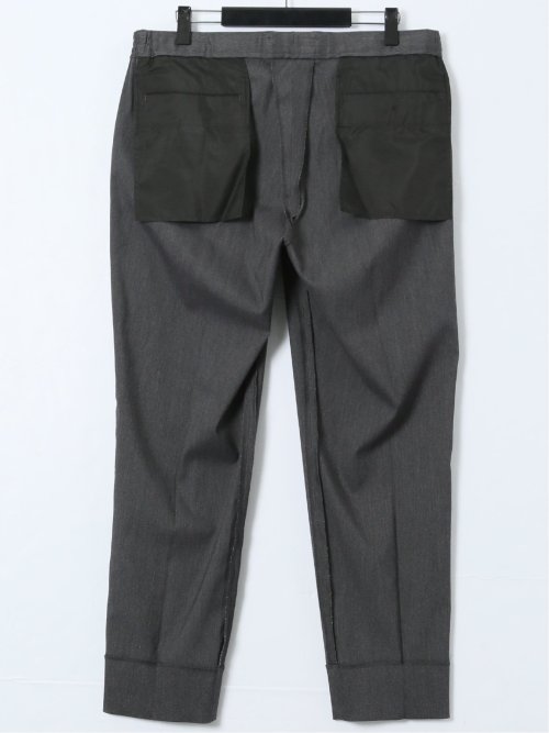 【大きいサイズ】グランバック/GRAND-BACK ストレッチ デニム調 ワンタックスラックス