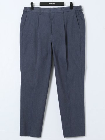 【大きいサイズ】グランバック/GRAND-BACK ストレッチ デニム調 ワンタックスラックス