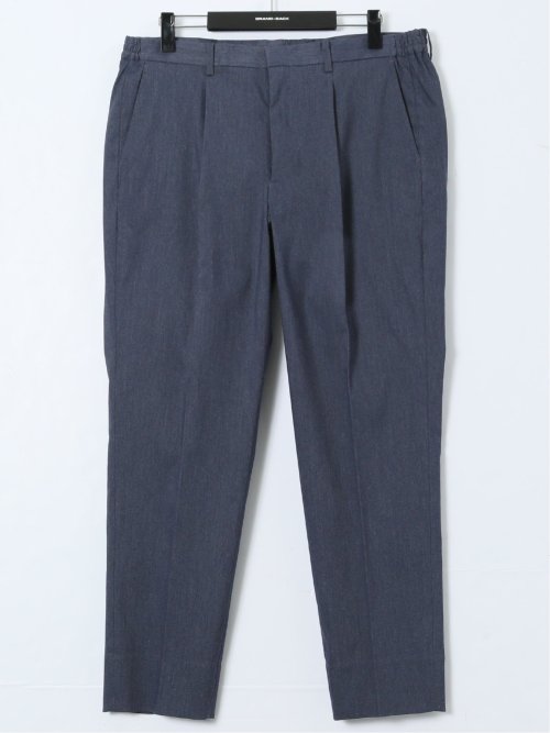 【大きいサイズ】グランバック/GRAND-BACK ストレッチ デニム調 ワンタックスラックス