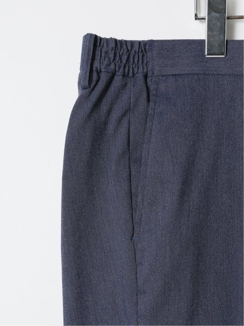 スラックス メンズ ビジネス パンツ 大きいサイズ ストレッチ ウォッシャブル デニム調 ワンタック テーパード 裾上げ済み