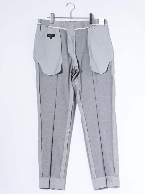 ストレッチウォッシャブル 綿混 スリムフィット ノータックスラックス