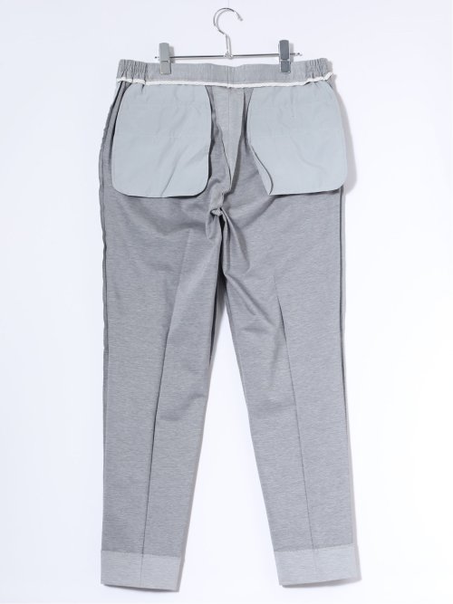 ストレッチウォッシャブル 綿混 スリムフィット ノータックスラックス