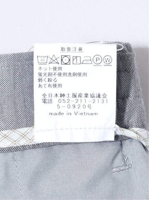 ストレッチウォッシャブル 綿混 スリムフィット ノータックスラックス