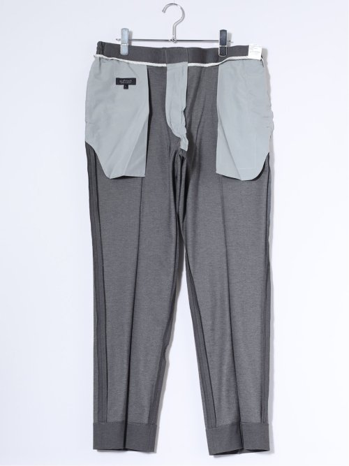 ストレッチウォッシャブル 綿混 スリムフィット ノータックスラックス