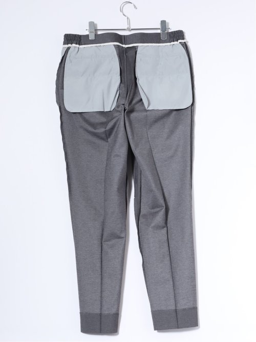 ストレッチウォッシャブル 綿混 スリムフィット ノータックスラックス