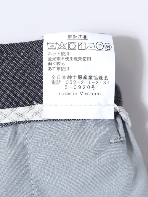 ストレッチウォッシャブル 綿混 スリムフィット ノータックスラックス