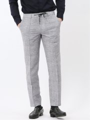 ウォッシャブル メッシュプリント ノータック パンツ(セットアップ可能)