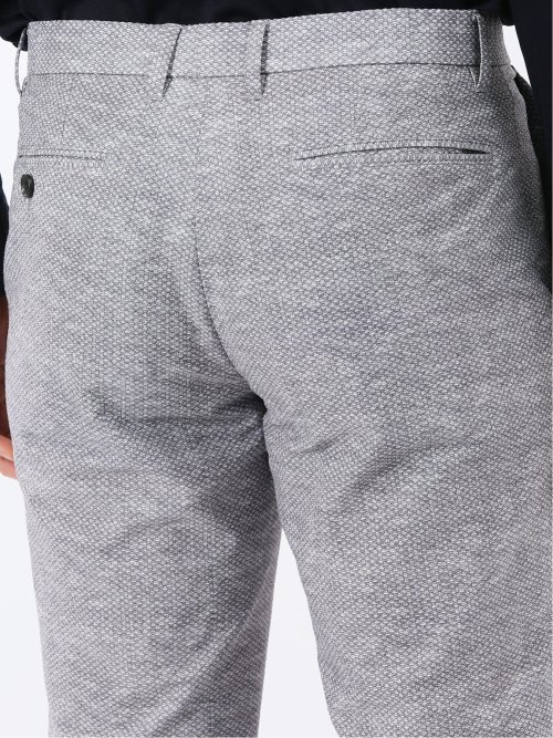 ウォッシャブル メッシュプリント ノータック パンツ(セットアップ可能)