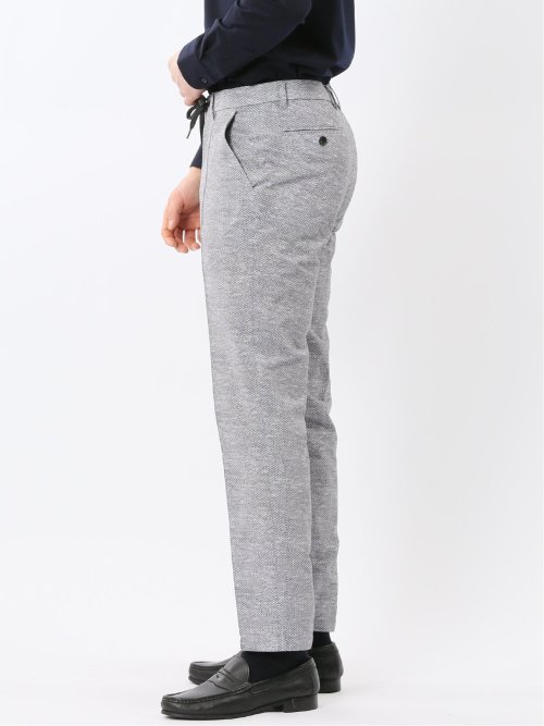 ウォッシャブル メッシュプリント ノータック パンツ(セットアップ可能)