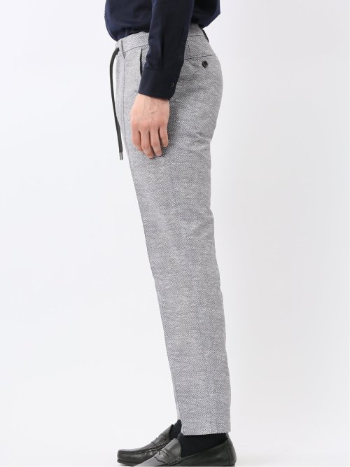 ウォッシャブル メッシュプリント ノータック パンツ(セットアップ可能)