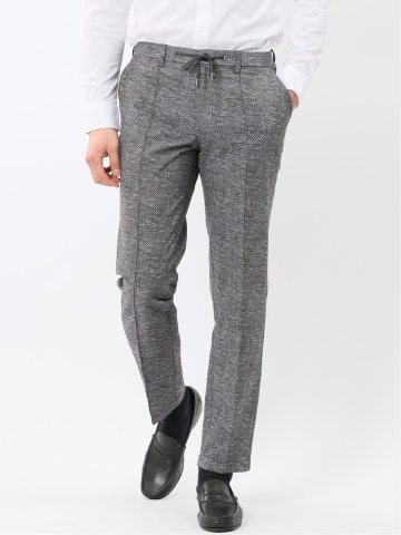 ウォッシャブル メッシュプリント ノータック パンツ(セットアップ可能)