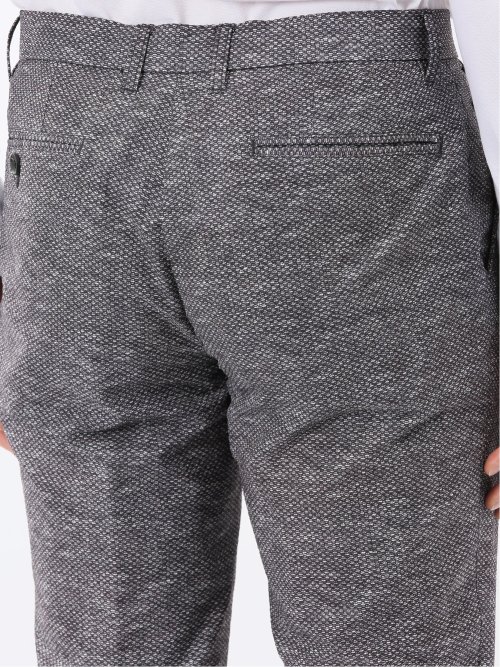 ウォッシャブル メッシュプリント ノータック パンツ(セットアップ可能)