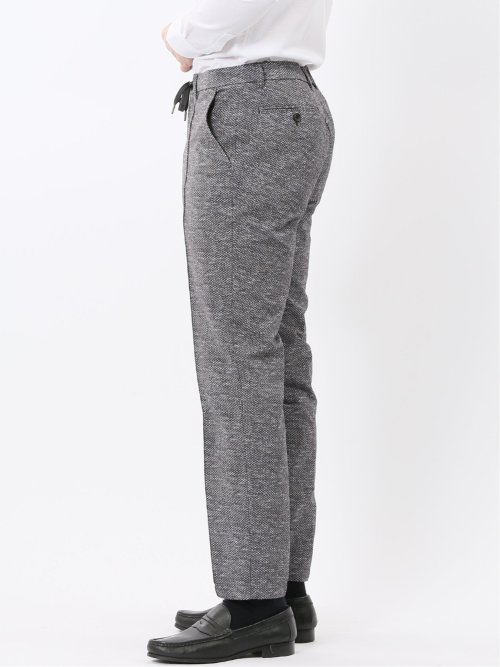 ウォッシャブル メッシュプリント ノータック パンツ(セットアップ可能)